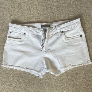White Denim Shorts
